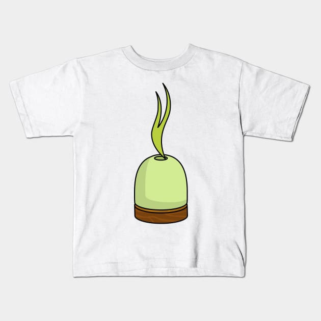 Green Air Diffuser Kids T-Shirt by MOULE